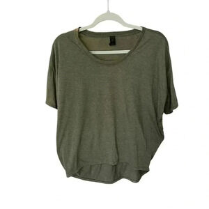 ANVIL scoop neck workout shirt high low size S